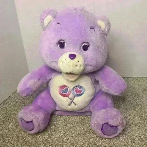 Care Bears Share Bear Story Telling Bear, Purple Bear plush, Book Not Included - Picture 1 of 4